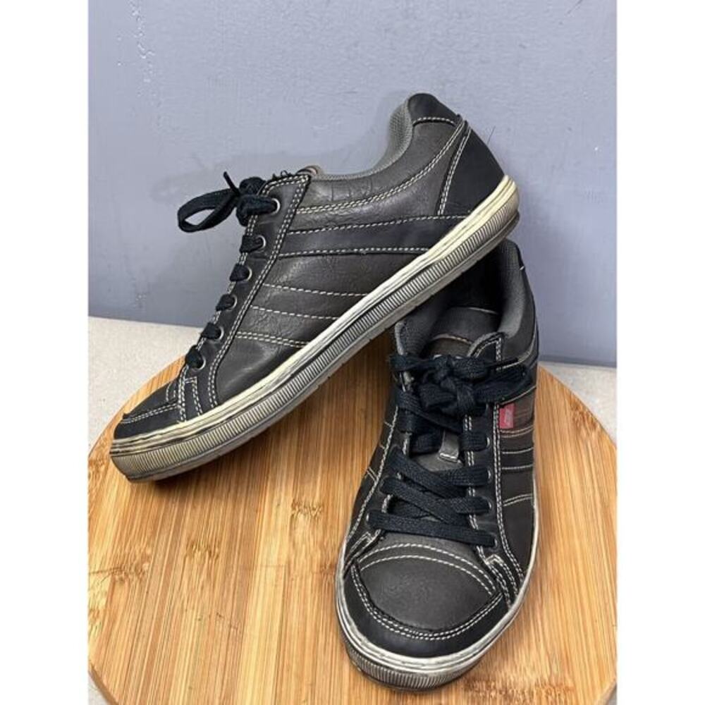 DAY FIVE Revolution Shoes Mens Size 8M Gray Black Sneakers Skater Casual‎